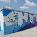«Янтарьэнерго» украсило свои энергообъекты граффити с портретами футболистов